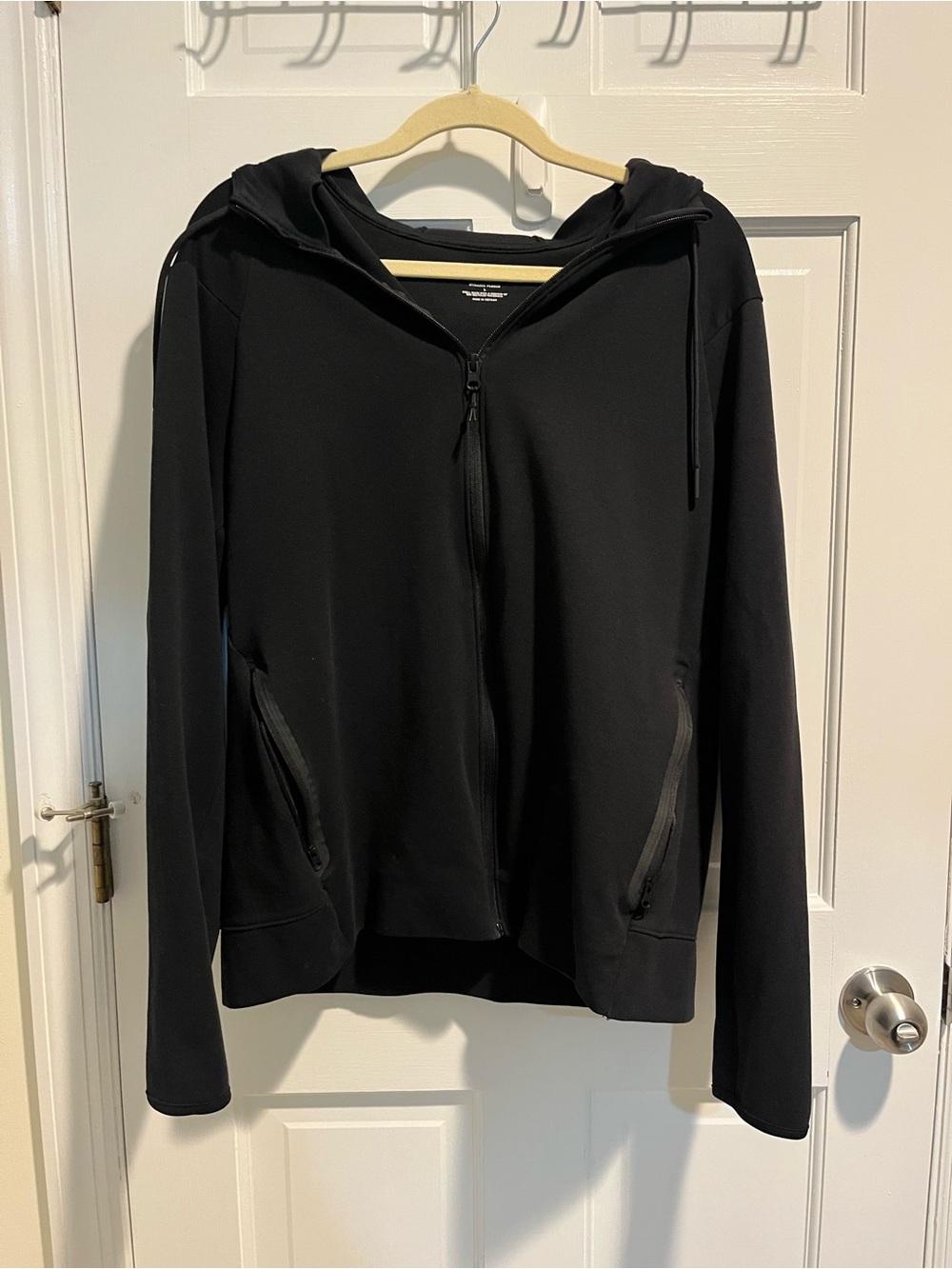 Old Navy Black Zip-Up Hooded Jacket